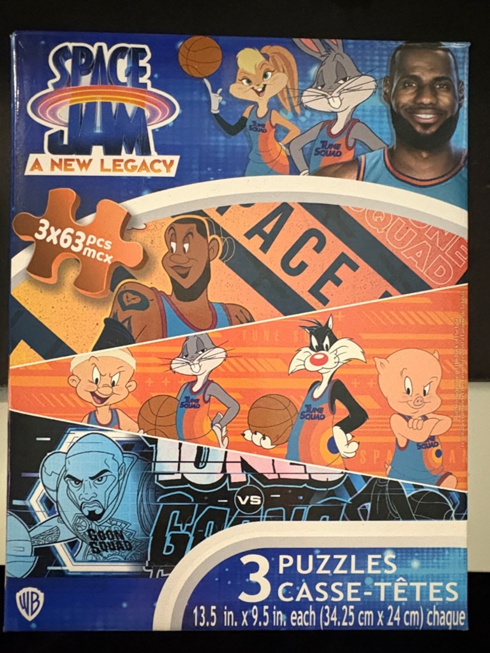 3-Pack Puzzles - Blue/Orange Design